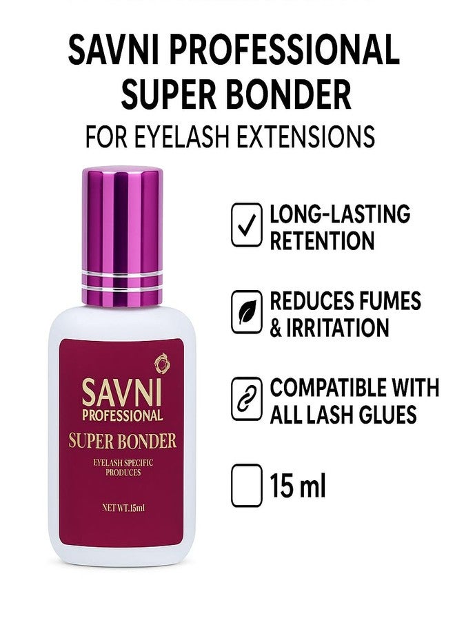 Savni Professional Eyelash Extension Super Bonder, 15ml - Image 3
