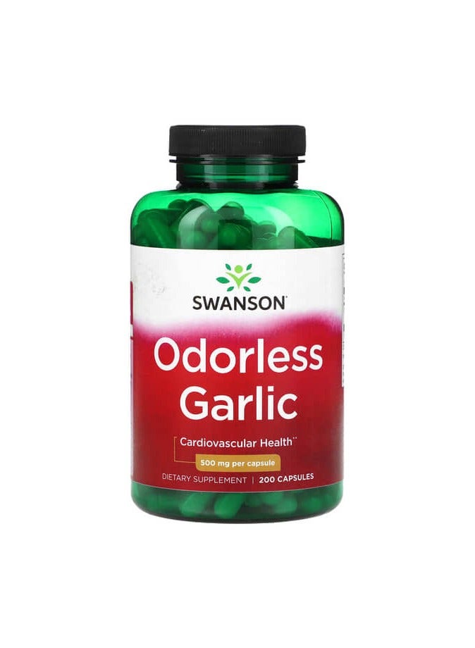 Odorless Garlic, 500 mg, 200 Capsule