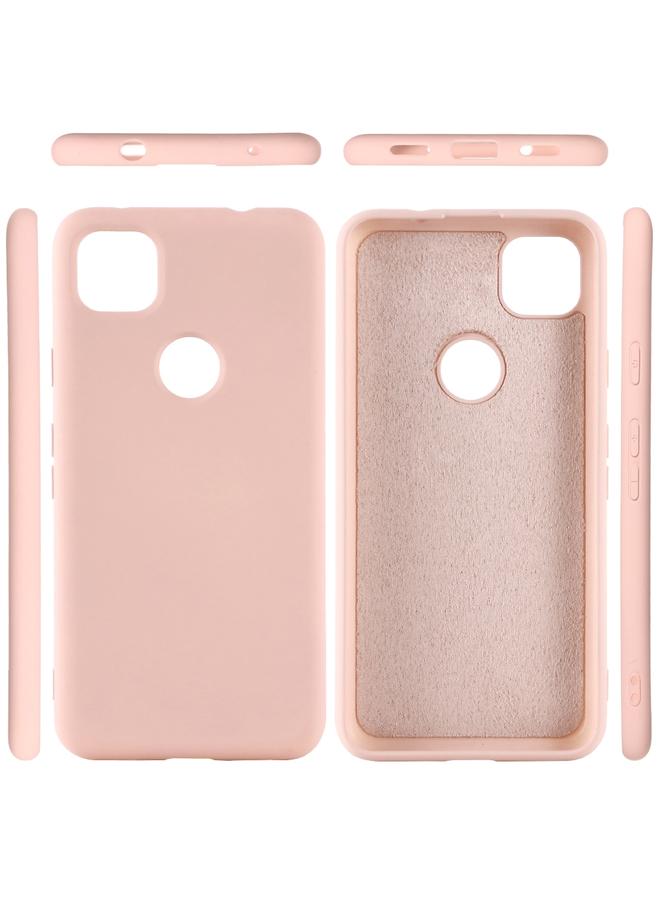 زبون جراب لهاتف Google Pixel 4a مصنوع من السيليكون السائل المقاوم للصدمات بتغطية كاملة بلون نقي - Image 5