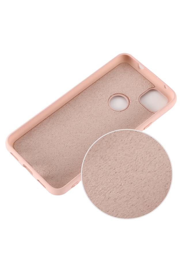 زبون جراب لهاتف Google Pixel 4a مصنوع من السيليكون السائل المقاوم للصدمات بتغطية كاملة بلون نقي - Image 3