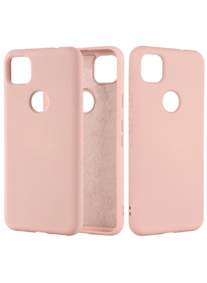 زبون جراب لهاتف Google Pixel 4a مصنوع من السيليكون السائل المقاوم للصدمات بتغطية كاملة بلون نقي - Image 1