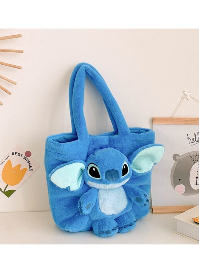Geustos - New cartoon animal doll shoulder bag plush tote bag fresh cute bag doll shape - Image 1