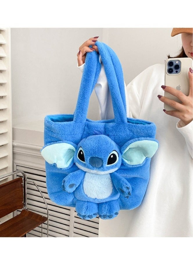 Geustos - New cartoon animal doll shoulder bag plush tote bag fresh cute bag doll shape - Image 1