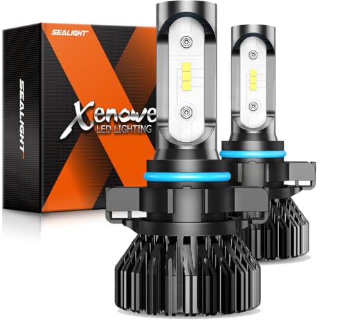 SEALIGHT 5202 LED Fog Light Bulbs 14000Lumens 600 Brighter 6500K Cool White Ultra Wide Angle Design Plug and Play NonPolarity Waterproof Dustproof 2Pack for Cars Trucks SUVs - Image 1