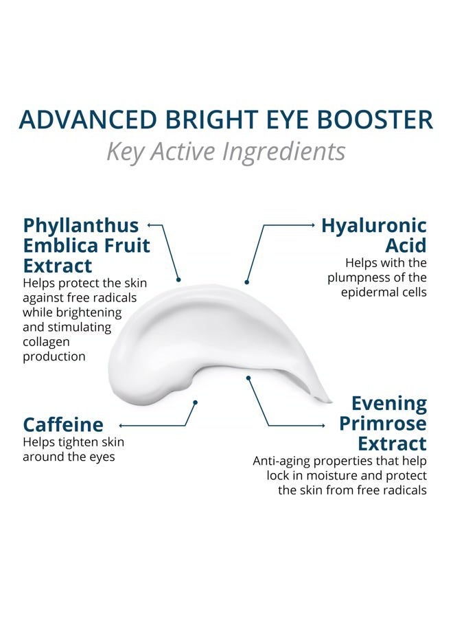 Visha Skincare Advanced Bright Eye Booster - Under Eye Cream for Dark Circles and Puffiness - Anti Wrinkle Eye Cream (0.5oz) - Image 3