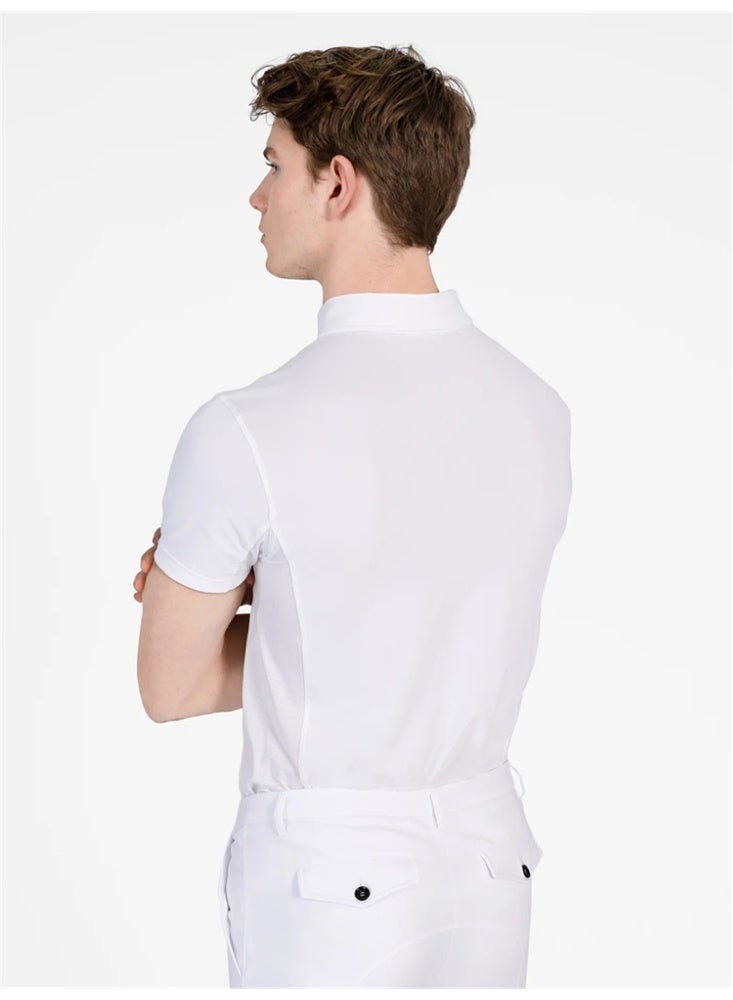 general Men Equestrian Shirts Shorts Sleeve Riding Horse Clothes - Image 2