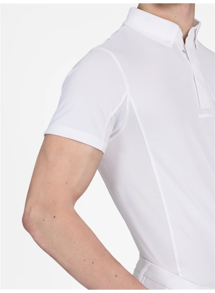 general Men Equestrian Shirts Shorts Sleeve Riding Horse Clothes - Image 5