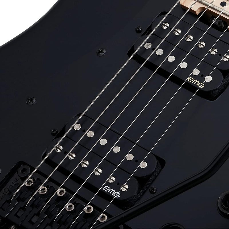 Schecter 6 String Sun Valley SS-FR Electric Guitar, Satin Black - Image 3