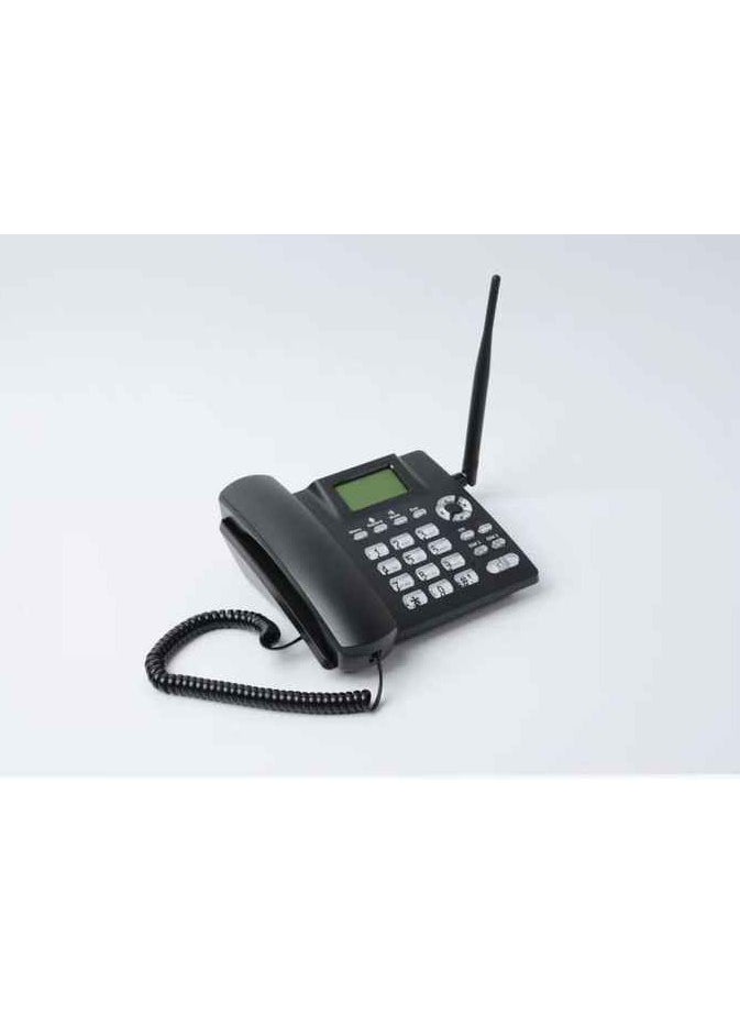 Generic - GSM fixed wireless phone DLNA ZT600G Pro dual sim card slot with FM Mp3 support multi language desktop phone for home - Image 1