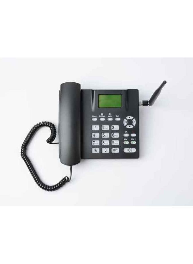 Generic - GSM fixed wireless phone DLNA ZT600G Pro dual sim card slot with FM Mp3 support multi language desktop phone for home - Image 1