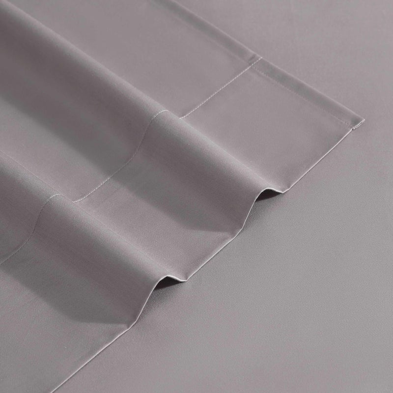 Vera Wang - King Size Sheet Set, Soft & Smooth Sateen Cotton Blend Bedding, Deep Pocket, 800 Thread Count, Bed Sheets with Fitted Sheet & Matching Pillowcases (Plum) - Image 5