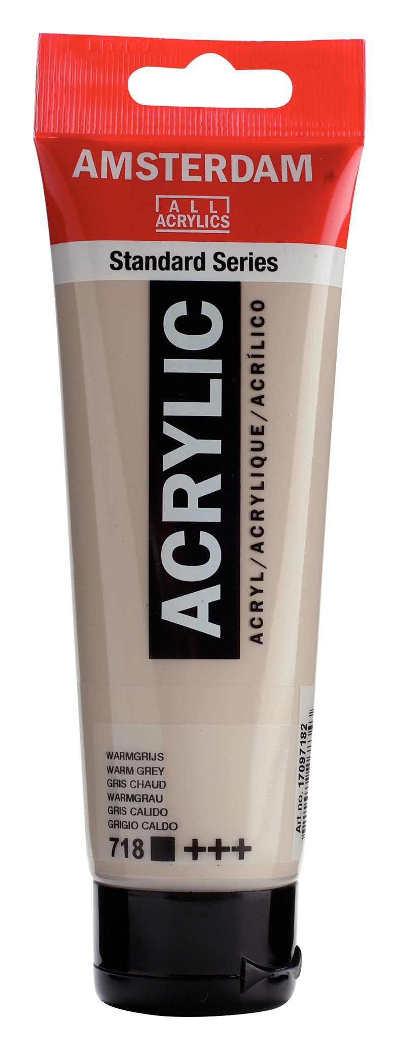 Amsterdam Standard Series Acrylic Tube 120ml Warm Grey 718 (17097182) - Image 3
