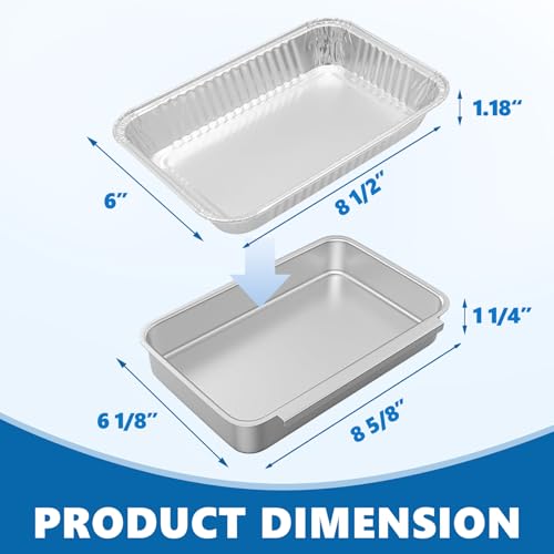 SafBbcue 93305 Grease Catch Pan for Weber Spirit e-210 e-220 e-310 e-320 e-330 Genesis II e-310 e-315 e-325 e-330 e-335 Grill Grease Tray with Disposable Drip Liners,Replacement Part for Weber#83156 - Image 2