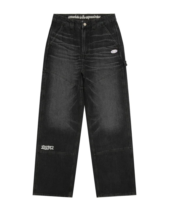ايه ايه بي إي APUNVS moonface washed jeans