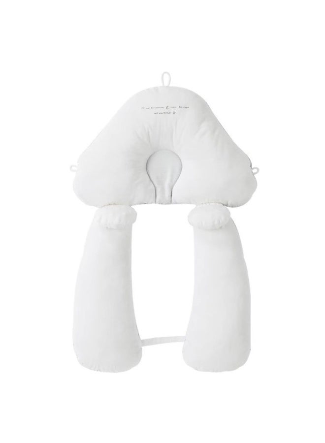 Baby Pillow Three in One Design for Anti Rollover, Breastfeeding, and Tummy Time. 3D Breathable Fabric Enhances Airflow. Easy to Care for and Machine Washable - Image 1