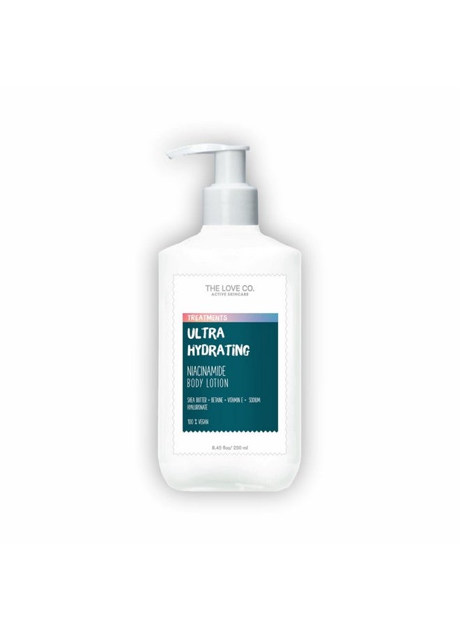 THE LOVE CO. - 5% Niacinamide Body Lotion Moisturizer For Body Repairs Skin Barrier, Reduces Acne Marks & Nourishes | For All Skin Typesactive Skincare 250Ml - Image 1