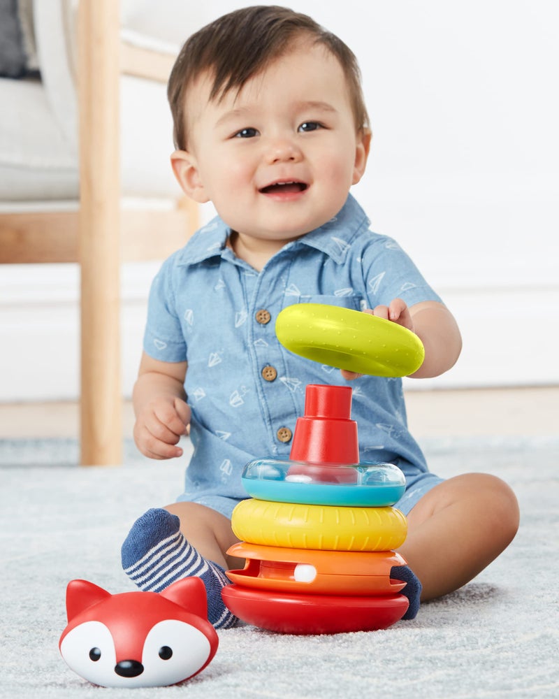 Skip Hop Baby Stacking & Nesting Toy, Explore & More Fox Stacking Toy - Image 2
