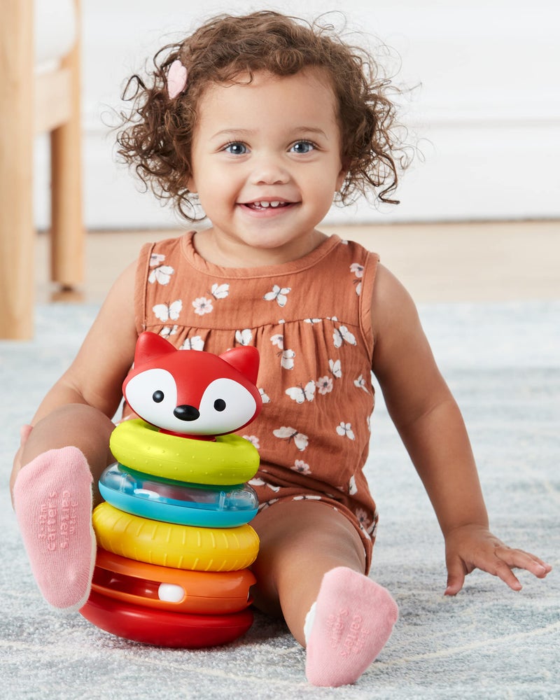 Skip Hop Baby Stacking & Nesting Toy, Explore & More Fox Stacking Toy - Image 3