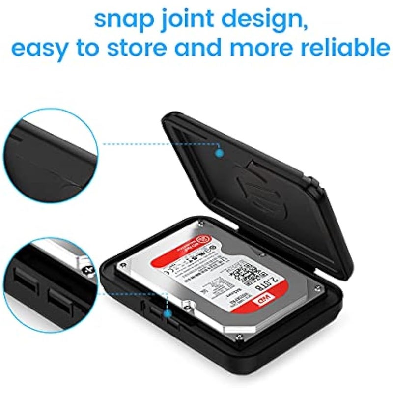 اوريكو حافظة تخزين القرص الصلب - 3.5 بوصة لـ WD وسيجيت وتوشيبا - PHXBK - Image 5