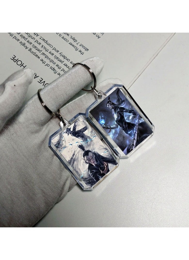 KUYING - Nezha's Demon Child's Sea of Troubles Surrounding Keychain - Image 1