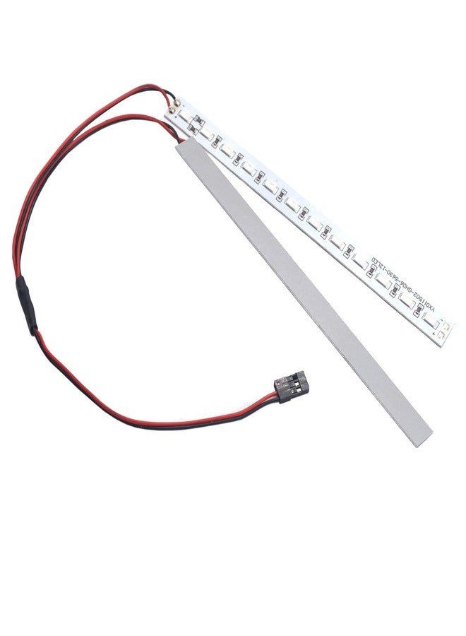 في جو هوبي Vgoohobby RC 24Leds ضوء هيكل الألومنيوم الزخرفية المبهر LED شريط 6V متوافق مع HSP HPI Recat Racing 1/8 1/10 RC سيارة الزاحف عربة شاحنة (أبيض) - Image 5