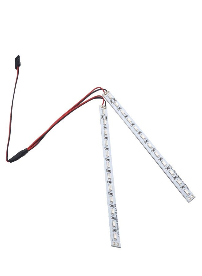 في جو هوبي Vgoohobby RC 24Leds ضوء هيكل الألومنيوم الزخرفية المبهر LED شريط 6V متوافق مع HSP HPI Recat Racing 1/8 1/10 RC سيارة الزاحف عربة شاحنة (أبيض) - Image 4