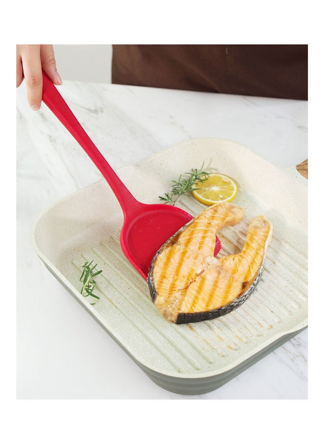 نيبمينينت ملعقة مسطحة مانعة للالتصاق ومقاومة للحرارة أحمر/فضي 123جرام - Image 2