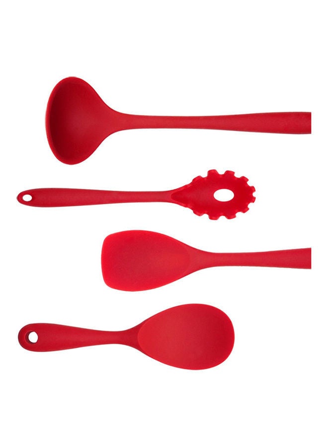 نيبمينينت ملعقة مسطحة مانعة للالتصاق ومقاومة للحرارة أحمر/فضي 123جرام - Image 5