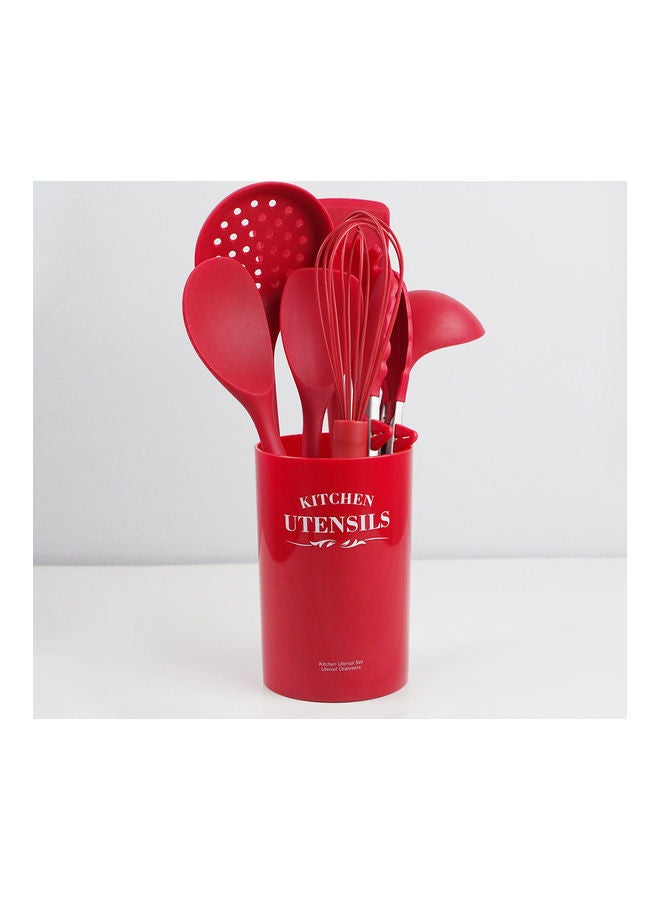 نيبمينينت ملعقة مسطحة مانعة للالتصاق ومقاومة للحرارة أحمر/فضي 123جرام - Image 3