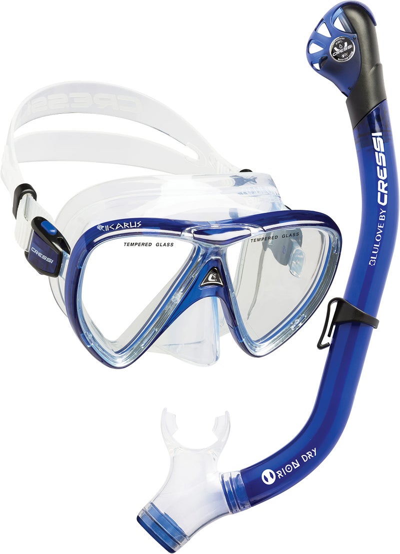 Cressi Ikarus & Orion Dry (Translucent Cobalt) - Image 1