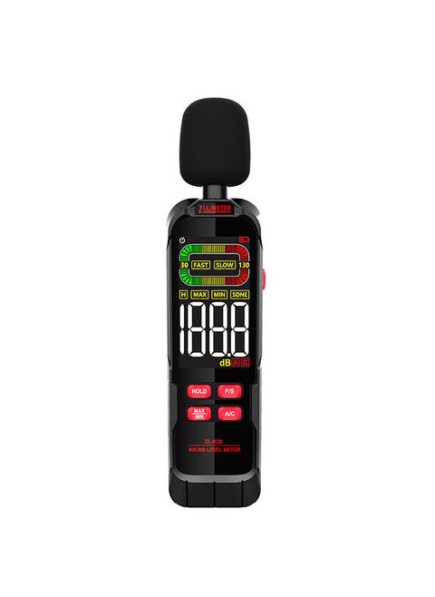 Household Noise Decibel Tester Professional 30-130dB Digital Noise Meter Handheld Fully Functional Digital Sound Level Meter LCD Backlit Display