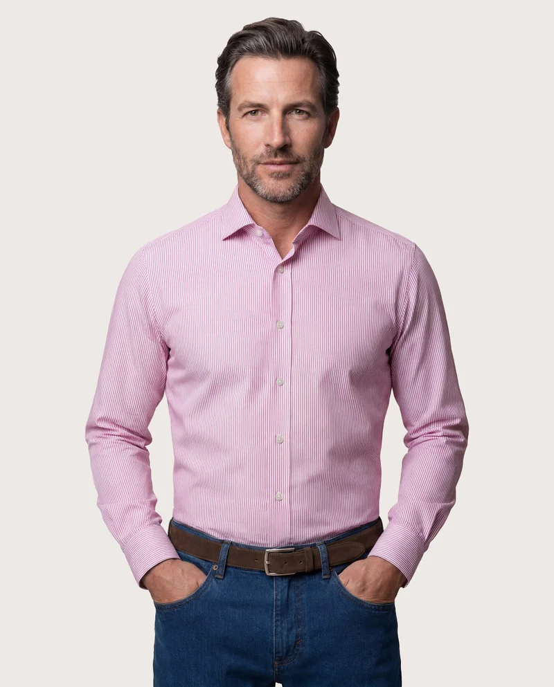 كاميتشسما Striped Poplin Shirt