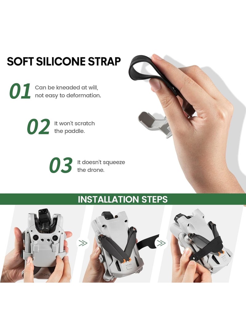 Excefore for Mini 3 Pro Propeller Holder, Stabilizer Soft Drone Guard Strap Protector Propeller Holder for DJI Mini 3 Pro Accessories - Image 5