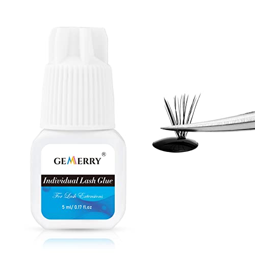 GEMERRY Lash Clusters Glue Individual Lash Glue Long Lasting Eyelash Adhesive for Self Application and Cluster Extensions 5mlBlack - Image 2