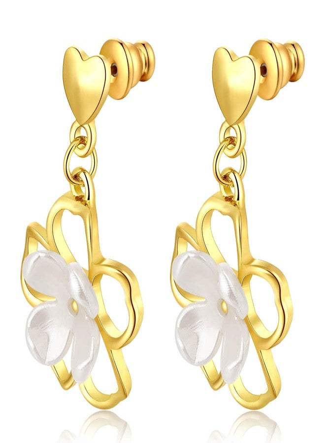 Catinee Earring Backs, Hypoallergenic 14k Gold Bullet Earring Backs Replacements for Studs/Droopy Ears, Secure Locking Backing for Sensitive Ears (Gold 3pairs) - Image 5