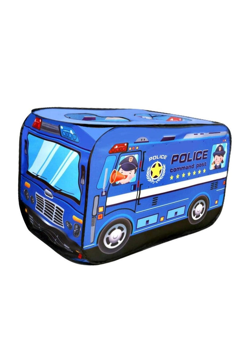 MIXDE Police Car Style Pop-up Play Tent for Kids with 50 Sea Balls and 1 Storage Bag, Creative Playhouse with Sunroof and Roll-up Door, Easy to Set up, Fun Pretend Play, Great for Indoor Playrooms, Outdoor  - Image 3
