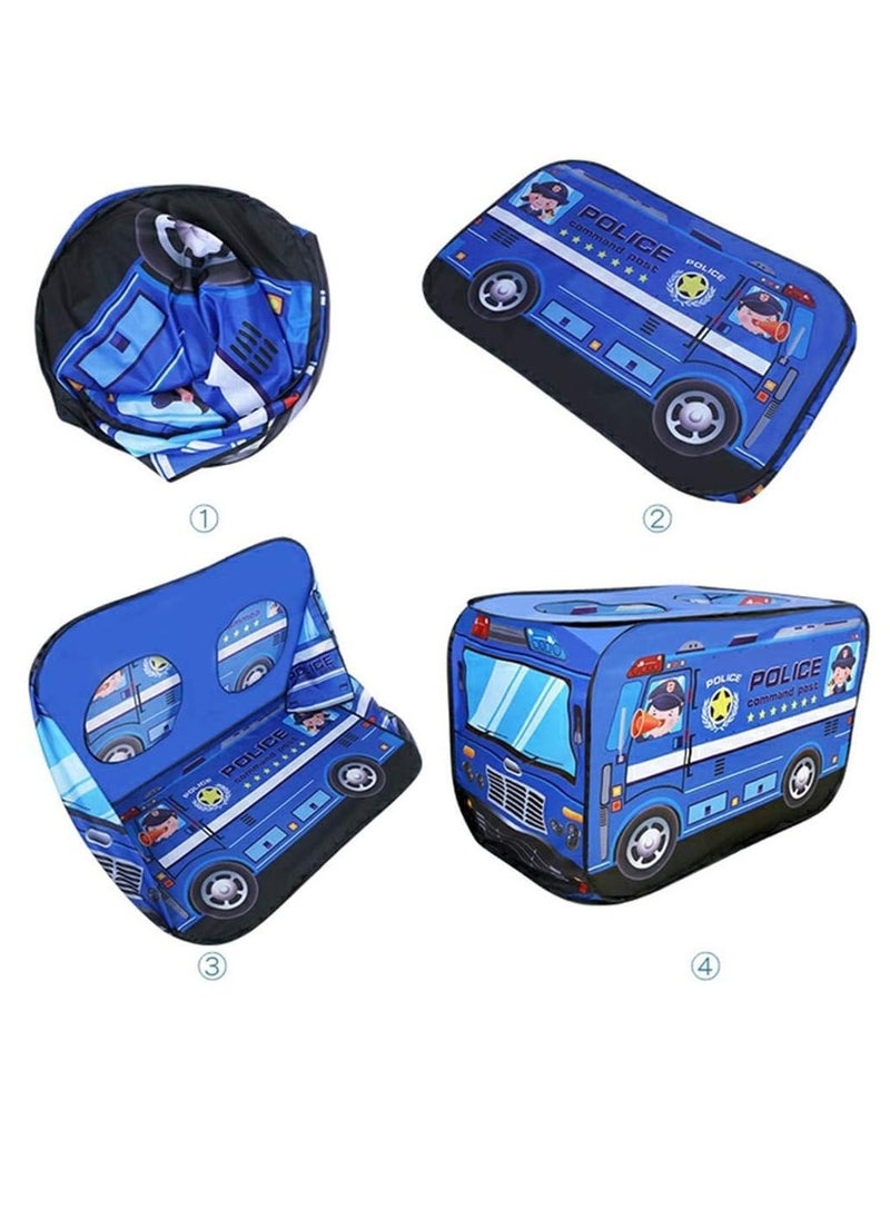 MIXDE Police Car Style Pop-up Play Tent for Kids with 50 Sea Balls and 1 Storage Bag, Creative Playhouse with Sunroof and Roll-up Door, Easy to Set up, Fun Pretend Play, Great for Indoor Playrooms, Outdoor  - Image 4