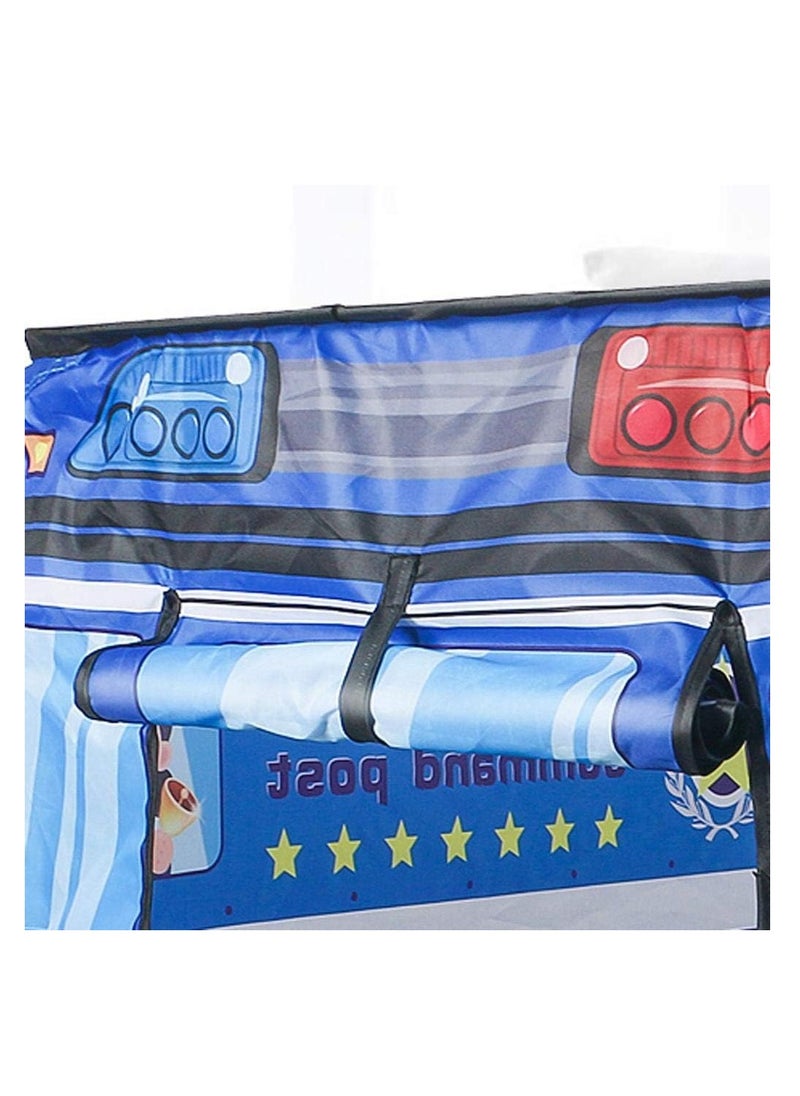 MIXDE Police Car Style Pop-up Play Tent for Kids with 50 Sea Balls and 1 Storage Bag, Creative Playhouse with Sunroof and Roll-up Door, Easy to Set up, Fun Pretend Play, Great for Indoor Playrooms, Outdoor  - Image 2