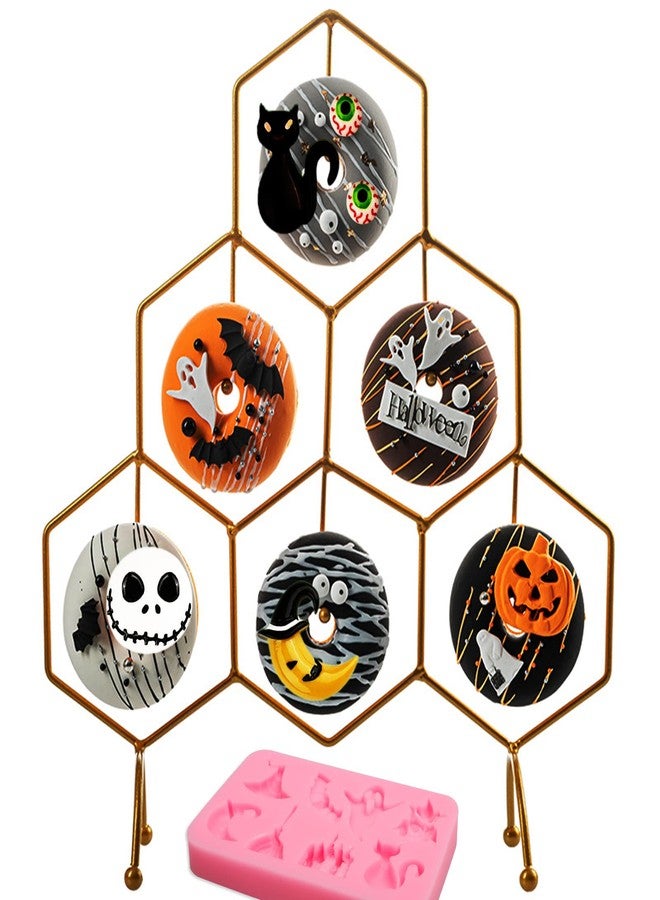Xcake Lcook Pumpkin Skull Fondant Chocolate Molds, Halloween Ghost Bat Owl Cat Silicone Molds for Cake Decoration Cupcake Topper Candy Gum Paste Sugar Craft Clay Resin - Image 4