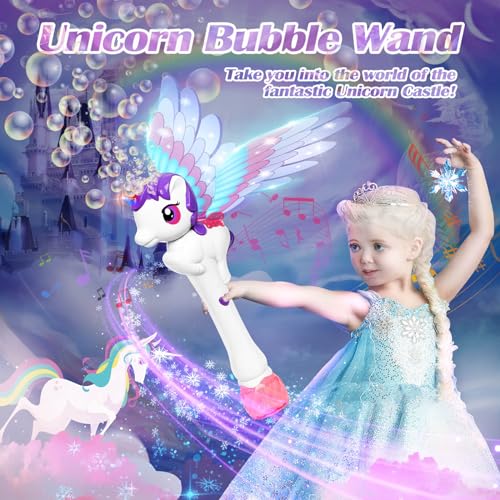 Dolanus Bubble Wands for Kids Toys Ages 38 Year Old Unicorn Toys Princess Wand Toddler Girl Toy Age 3 45 6 Years Old Outdoor Party Birthday Gifts for 3 4 5 6 7 8 Year Old - Image 5
