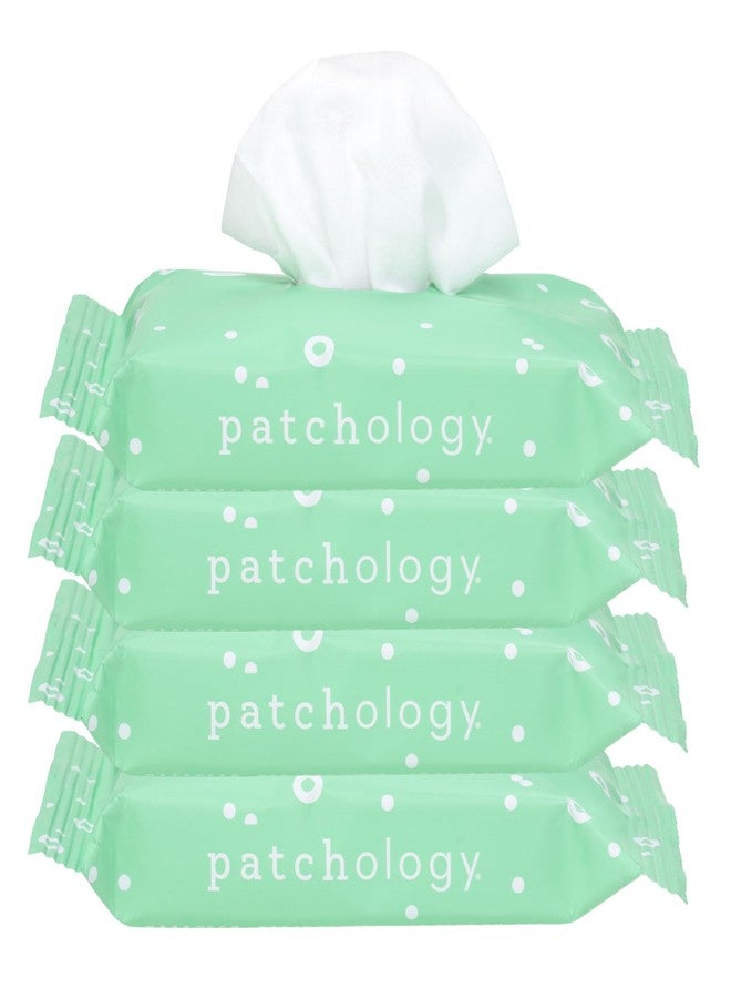 Patchology Clean AF Facial Cleansing Wipes - On-The-Go Refreshing Travel Size Face Wipes for Removing Dirt and Oil - Makeup Remover for Sensitive and Oily Skin (4 Packs/60 Count) - Image 1