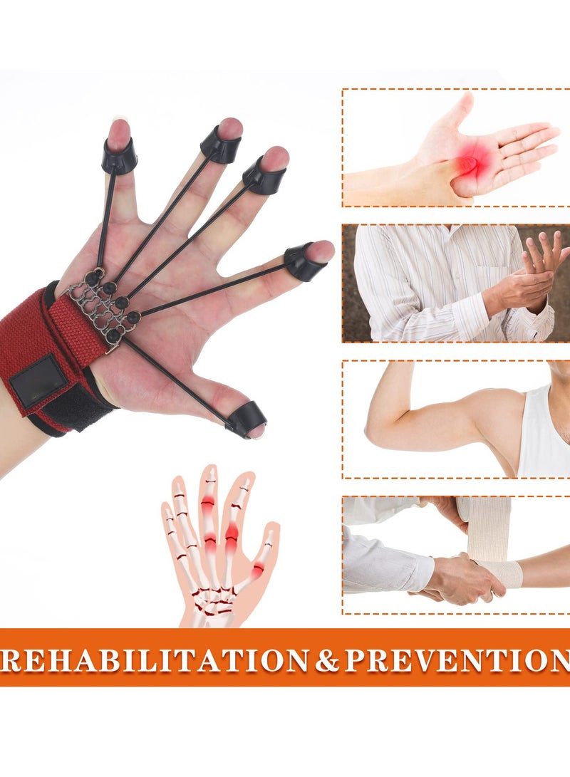 SOLARAE Finger Grip Strengtheners, Finger Strengthener Adjustable Finger Exerciser and Finger Stretcher, Hand Yoga Equipment Grip Trainer for Hand Therapy (60LB) - Image 5