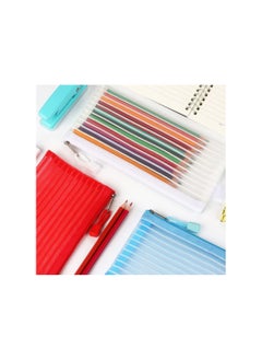 SYOSI Zipper Mesh Pouch, Pencil Pouch Multicolor Pen Bag Multipurpose for Office Supplies Travel Storage Bags, for Cosmetic Makeup Office School Supplies and Travel Accessories, 10 Colors (10 Pack)  - Image 5