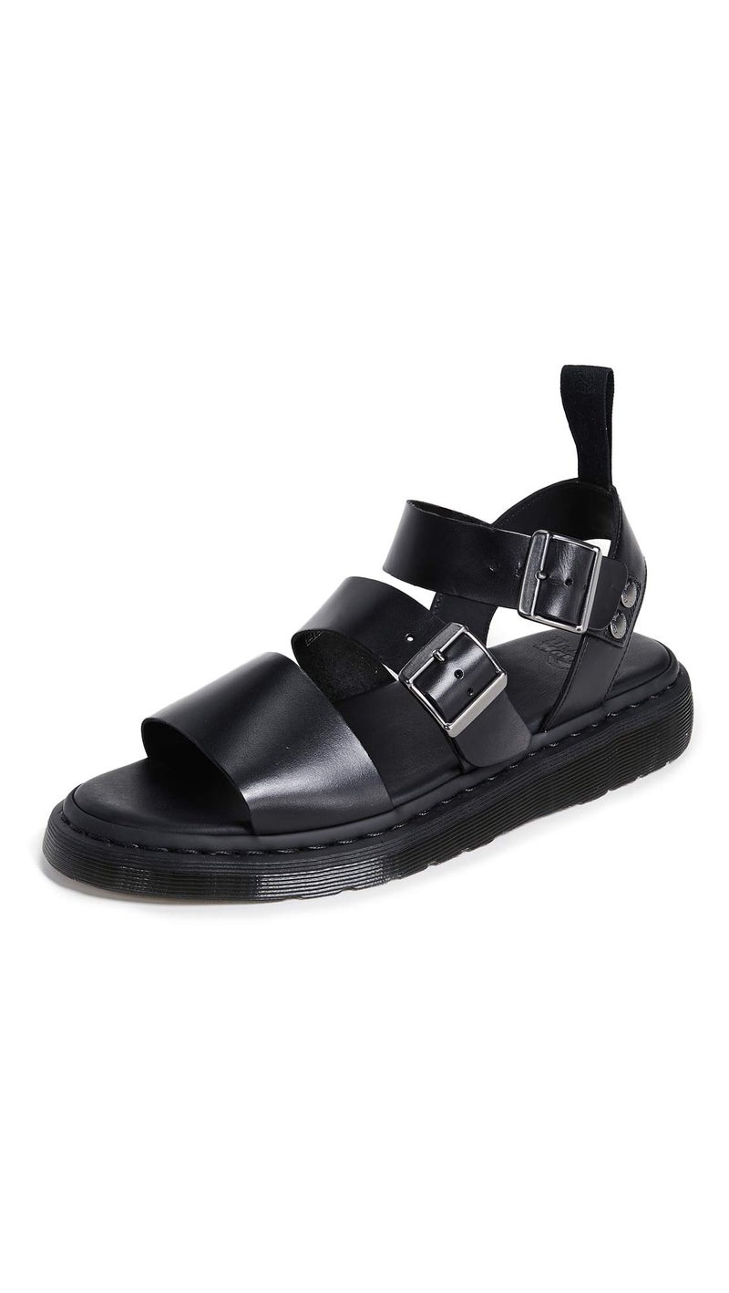 Dr Martens صندل غلادياتور للرجال من دكتور مارتنز، أسود، 10-10.5 أمريكي - Image 3