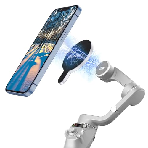 Aerbeis حامل هاتف مغناطيسي من Aerbeis لجهاز DJI - لمجموعة Magsafe DJI Osmo Mobile 8 7P 7 SE 6 5 4 مع مشبك مغناطيسي وسريع الإطلاق لحامل OM للملحقات المثبتة على الجيمبال - Image 1