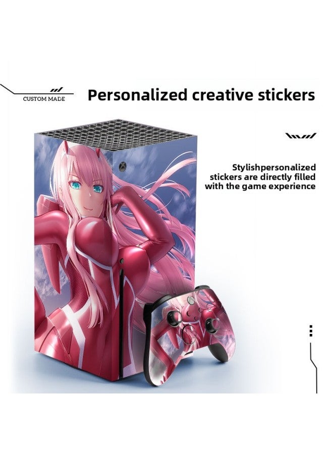 Loquat Applicable To Microsoft Xbox Series X Home Game Console Protective Film Handle Accessories League Of Legends Stickers-Color:216 - Image 3