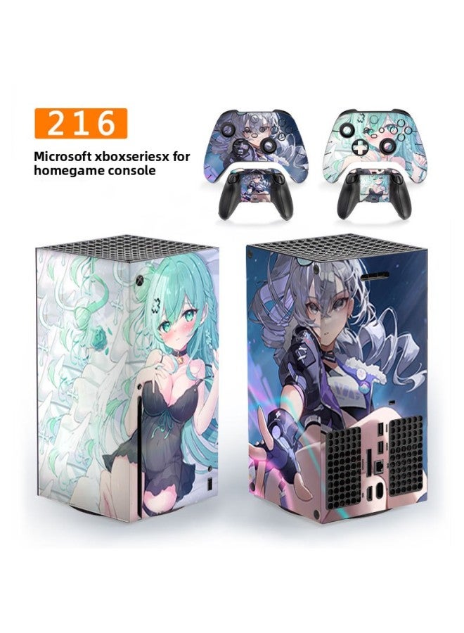 Loquat Applicable To Microsoft Xbox Series X Home Game Console Protective Film Handle Accessories League Of Legends Stickers-Color:216 - Image 1