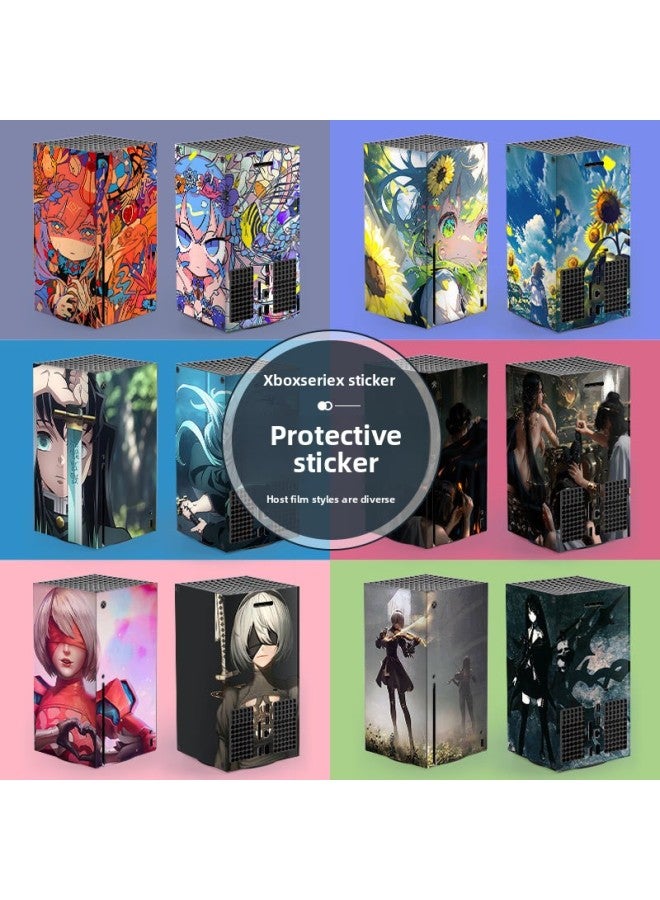 Loquat Applicable To Microsoft Xbox Series X Home Game Console Protective Film Handle Accessories League Of Legends Stickers-Color:216 - Image 2