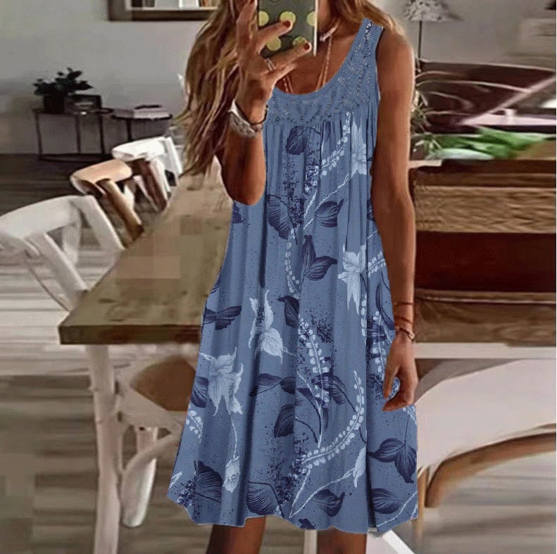 Women's Off-Shoulder Lace Dress Casual Loose Fit - Image 3