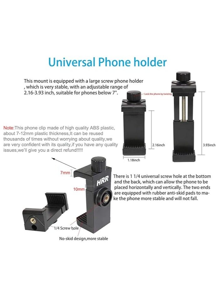 Generic Mobile Phone Chest Strap Harness Mount Head Strap Holder Kit Works with all phone clips compatible with iPhone, Samsung, GoPro Hero 13,12,11,10,9, 8,7, 6,5,4, 3,2,1, AKASO, DJI Osmo and POV/VLOG.  - Image 4